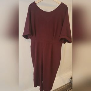 ASOS Burgundy Midi Dress
